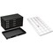 Black FindingKing 5-Drawer Jewelry Case w/ 5 White 32-Slot (4x8) Plastic Trays